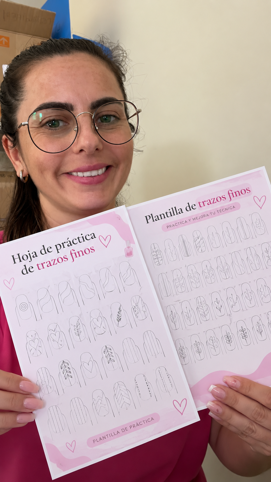 Aluna com certificado
